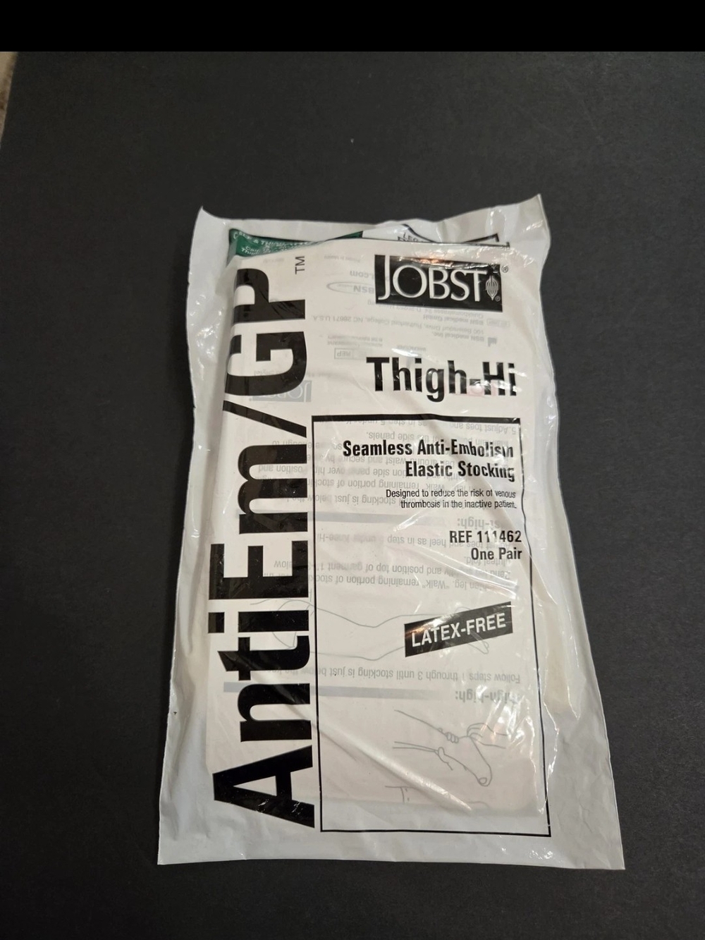 JOBST Thigh-High Anti-Embolism Compression Stockings White New